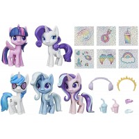 Set 5 ponei Unicorn Sparkle cu accesorii My Little Pony