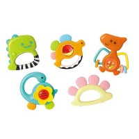 Set 5 zornaitoare dinozauri multicolori Hola Toys