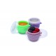 Set 6 recipiente silicon Snap and Go Melii 59 ml