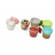 Set 6 recipiente sticla pentru hrana bebe Melii 118 ml