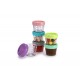 Set 6 recipiente sticla pentru hrana bebe Melii 118 ml