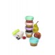 Set 6 recipiente sticla pentru hrana bebe Melii 59 ml