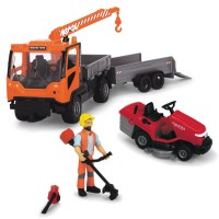 Set de gradinarit Simba cu camion Ladog T-1700, figurina si accesorii