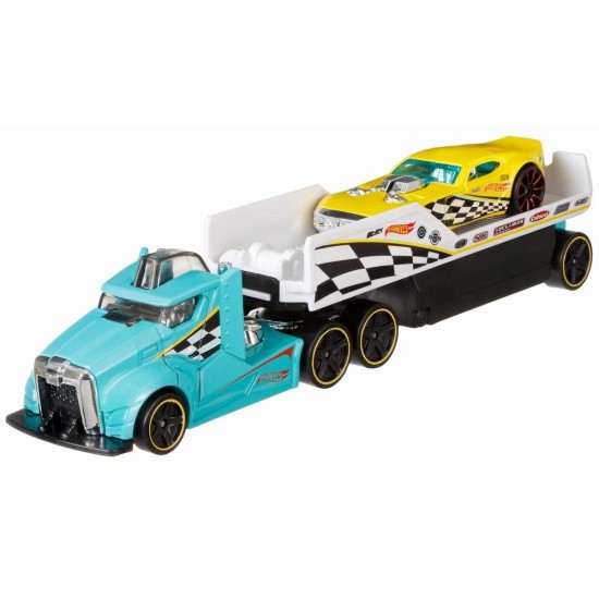 Set camion si masina sport Hot Wheels Driving Wild