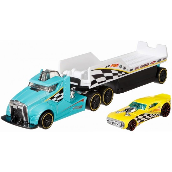 Set camion si masina sport Hot Wheels Driving Wild