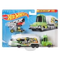 Set camion si masina sport Hot Wheels Tooned Up