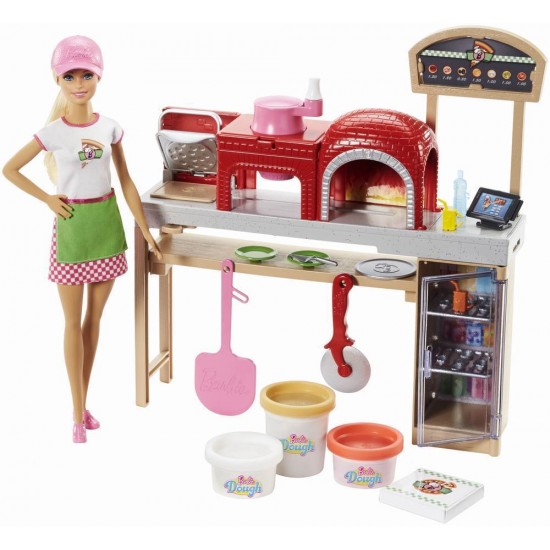 Papusa Barbie Pizza Chef cu accesorii