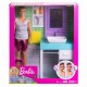 Set de joaca Barbie - Ken cu mobilier si accesorii baie