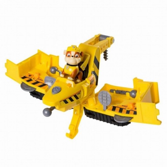 Set de joaca Spin Master Paw Patrol vehicul Flip and Fly Rubble