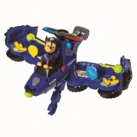 Set de joaca vehicul transformabil 2 in 1 Chase Flip and Fly Patrula Catelusilor