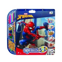 Set pentru desen 5 in 1 Gigablock Spiderman