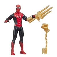 Figurina Spider-Man Mystery Webgear in costum rosu si negru 15 cm