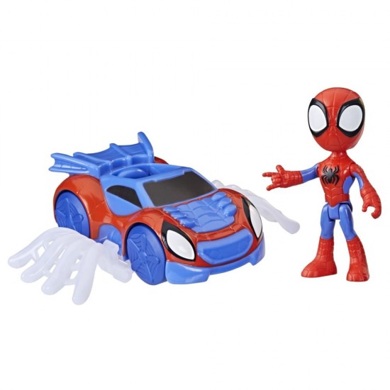 Set masinuta, figurina si accesoriu Spidey Prietenii Extraordinari 