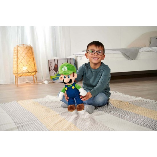 Jucarie plus Super Mario Luigi 30 cm