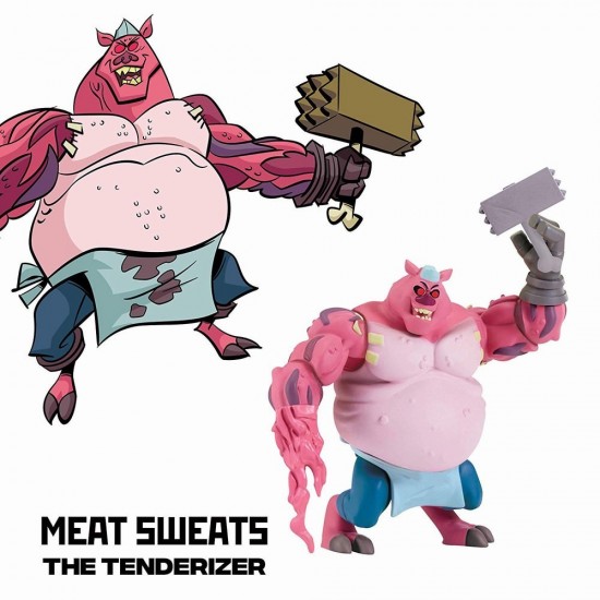 Figurina Meat Sweats cu accesorii Testoasele Ninja 
