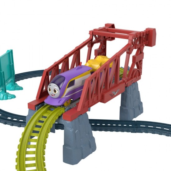 Set de joaca Thomas cu locomotiva Kana motorizata si accesorii