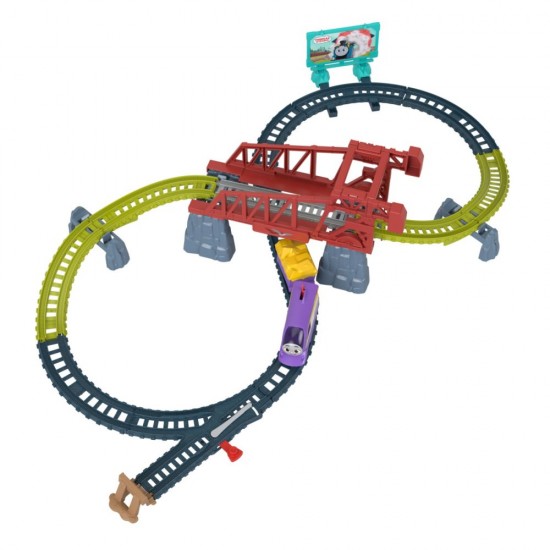 Set de joaca Thomas cu locomotiva Kana motorizata si accesorii