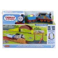 Set de joaca Thomas cu locomotiva Muddy motorizata si accesorii