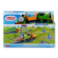 Set de joaca Thomas cu locomotiva Percy motorizata si accesorii