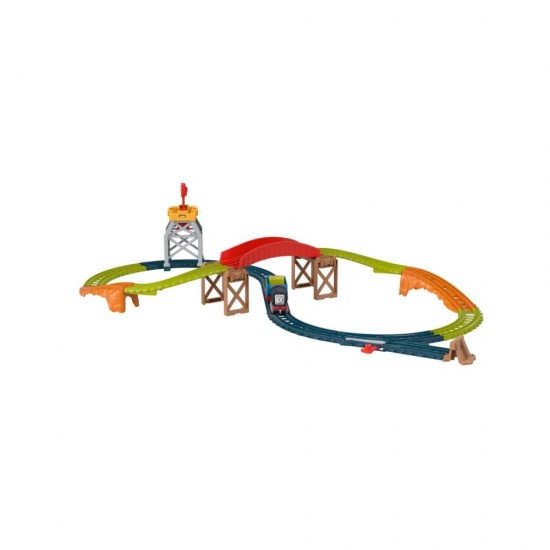 Set de joaca Thomas cu locomotiva Push Along Diesel si accesorii