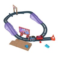 Set de joaca Thomas cu locomotiva Push Along Thomas si accesorii