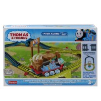 Set de joaca cu locomotiva Push Along Thomas si accesorii