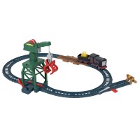 Set de joaca Thomas cu locomotive Diesel si Cranky motorizate si accesorii