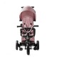 Tricicleta pentru copii Kinderkraft Easytwist Mauvelous Pink cu scaun reversibil si copertina protectie UV