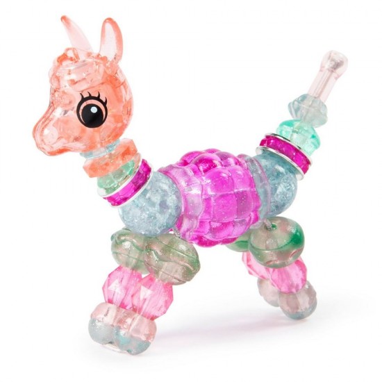 Set 3 bratari animalute unicorn, lama si surpriza Twisty Petz