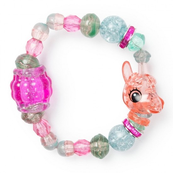 Set 3 bratari animalute unicorn, lama si surpriza Twisty Petz