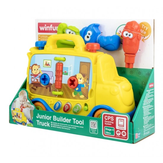 Jucarie interactiva bebe Winfun - Camion cu unelte