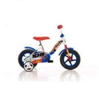 Bicicleta 108 FL cu maner pentru parinti - Dino Bikes-108 Albastru