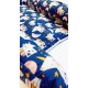 Baby nest din bumbac Eko Navy