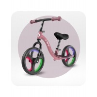 Bicicleta fara pedale cu roti led Momi Isoka Pink