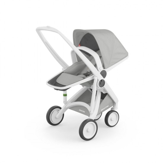 Carucior 2 In 1 Greentom 100% Ecologic White Grey