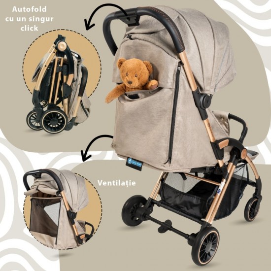 Carucior Sport AppeKids Upp Ultracompact Bubble Beige