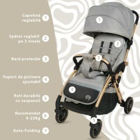 Carucior Sport AppeKids Upp Ultracompact Powder Grey