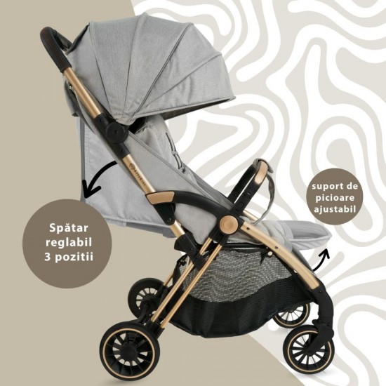 Carucior Sport AppeKids Upp Ultracompact Powder Grey