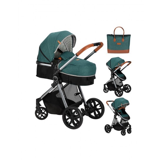 Carucior transformabil 2 in 1 Momi Limuru Green