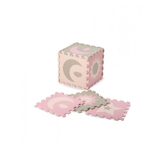Covoras de joaca puzzle 120x120 cm Momi Nebe Pink