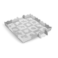 Covoras de joaca Puzzle 150x150 cm Momi Zawi Grey
