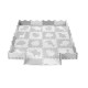 Covoras de joaca Puzzle 150x150 cm Momi Zawi Grey