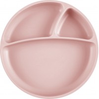 Farfurie compartimentata Minikoioi 100% Premium Silicone Pinky Pink