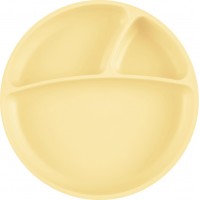 Farfurie compartimentata Minikoioi 100% Premium Silicone Mellow Yellow