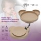 Farfurie din silicon cu ventuza AppeKids Panda Bubble Beige