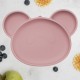 Farfurie din silicon cu ventuza AppeKids Panda Old Rose