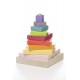 Jucarie din lemn Cubika Piramida Culorilor