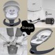 Leagan electric pentru bebelusi, cu spatar reglabil si senzor de miscare, AppeKids Evoque - Powder Grey Leagan electric pentru bebelusi, cu spatar reglabil si senzor de miscare, AppeKids Evoque - Powder Grey