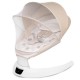 Leagan electric pentru bebelusi, cu spatar reglabil si senzor de miscare, AppeKids Evoque - Bubble Beige Leagan electric pentru bebelusi, cu spatar reglabil si senzor de miscare, AppeKids Evoque - Bubble Beige