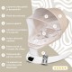 Leagan electric pentru bebelusi, cu spatar reglabil si senzor de miscare, AppeKids Evoque - Bubble Beige Leagan electric pentru bebelusi, cu spatar reglabil si senzor de miscare, AppeKids Evoque - Bubble Beige